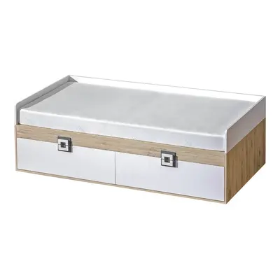 Casarredo Postel 90x200 NIKO 14 dub jasný/bílá/popel