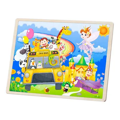 bHome Dřevěné puzzle ZOO MHBH1180