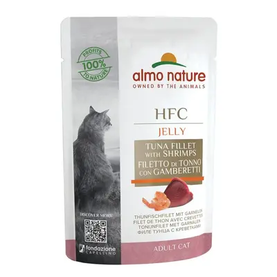 Almo Nature HFC Jelly - Tuňák a krevety v želé 55g