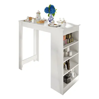 Barový stůl, bílá, 117x57 cm, Austen