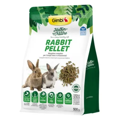 GIMBI MOTHER NATURE králík sušené pelety 500g