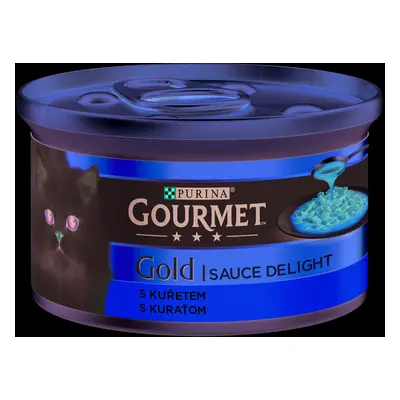 Konzerva Gourmet Gold Sauce Delights kuře v omáčce 85 g