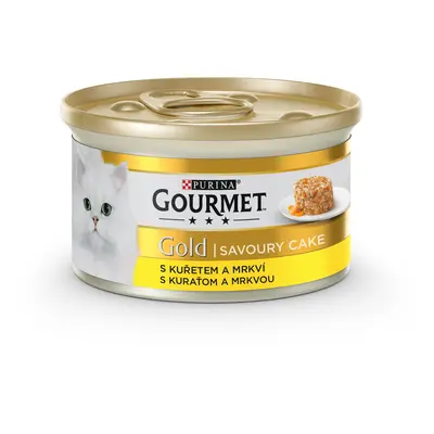 Konzerva Gourmet Gold Savoury.Cake kuřecí a mrkev 85 g