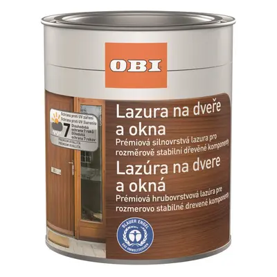 OBI Lazura na dveře a okna, světlý ořech, ml
