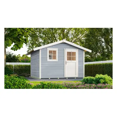 Weka Dřevěný zahradní domek 123 vel. 5, šedá, 301 x 295 cm