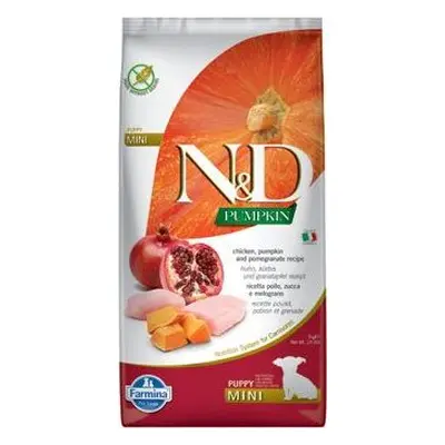 N&D (Farmina Pet Foods) Granule pro psy Pumpkin DOG Puppy Mini Chicken & Pomegranate N&D, 7 kg