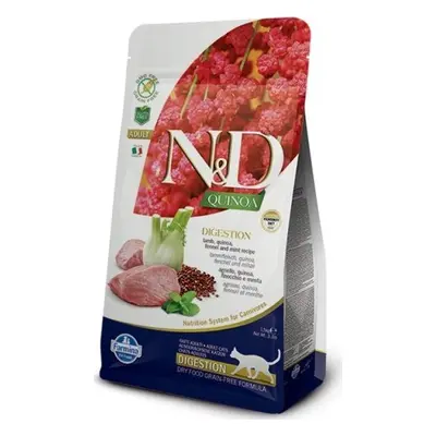 N&D (Farmina Pet Foods) Granule pro kočky GF Quinoa Digestion Lamb & Fennel N&D, 1,5 kg