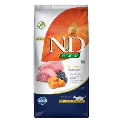 N&D (Farmina Pet Foods) Granule pro kočky N&D Pumpkin CAT Neutered Lamb & Blueberry, 5 kg