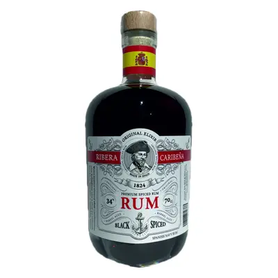 Ribera Caribeňa Rum Black Spiced Ribera Caribeňa 0,7l 34%