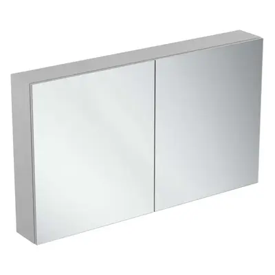 Ideal Standard Mirror&Light - Zrcadlová skříňka s LED osvětlením a zásuvkou, 120x70 cm, hliník T