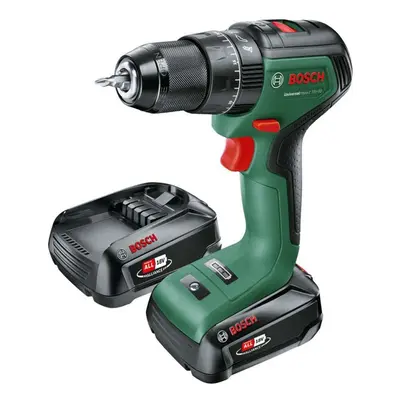 Bosch Nářadí - 18V AKU vrtačka s příklepem, 2x aku 2,0 Ah Li-Ion, nabíječka 06039D7102