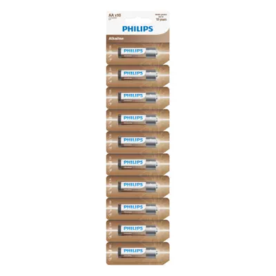 Philips Baterie AA Entry Alkaline, 10 ks