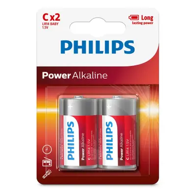 Philips Baterie C 1,5 V Power Alkaline