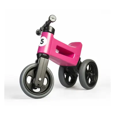 Teddies Odrážedlo Funny wheels Rider Sport 2v1, růžová