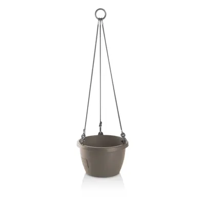 Gardenico Samozavlažovací závěsný květináč Marina taupe, pr. 30 cm