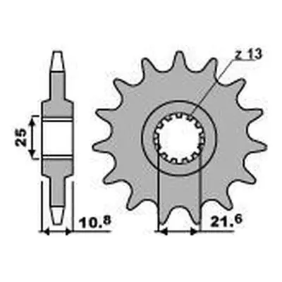 GROSSKOPF prodej řetězové kolo přední 2086 17 YAMAHA TDM 850 96-98, TRX 850 96-00, YZF-R6 06-20 