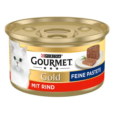 Gourmet Gold jemná paštika 48 x 85 g - hovězí