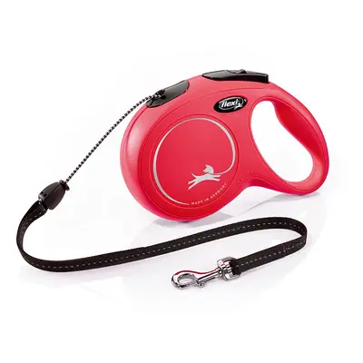 Vodítko flexi New Classic S a M lanko, červené, 8 m / 12 / 20 kg - M: do 20 kg