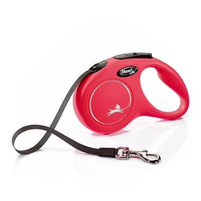 Vodítko flexi New Classic S pásek, 5 m / 15 kg - červené