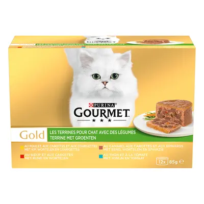 Gourmet Gold Terrine 12 x 85 g - se zeleninou