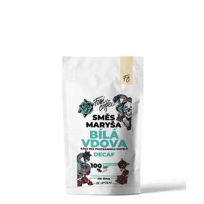 Fixi Coffee Maryša – Bílá vdova, bezkofeinová káva zrnková / sáček Doypack / 250 g
