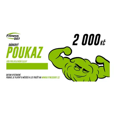 Dárkový poukaz Fitness007 2000 Kč