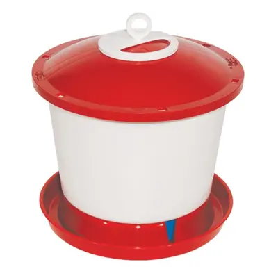 TOPTRADE napáječka plastová, kbelíková, s plovákem, pro kuřata, 9 l