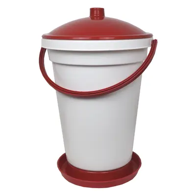 TOPTRADE napáječka plastová, kbelíková, s plovákem, pro kuřata, 24 l