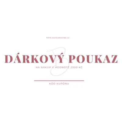 Bagniari Dárková e-poukázka 2000 Kč