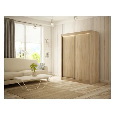 Kvalitní Šatní Skříň Bergo 150 cm Dub Sonoma