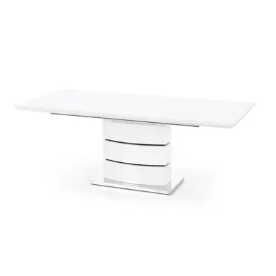 HALMAR Jídelní rozkládací stůl Nobel 160/200 cm bílý