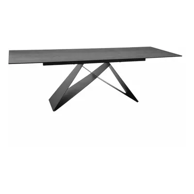 Signal Jídelní rozkládací stůl Westin 160/240 cm keramika černý/šedý