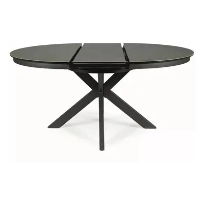 Signal Jídelní rozkládací stůl Porto 120/160 cm keramika šedý/černý
