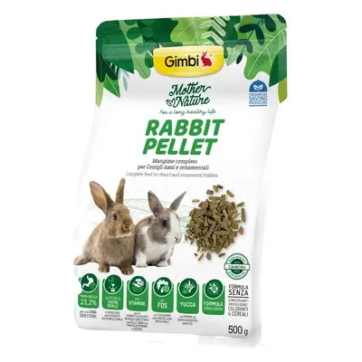 GIMBI MOTHER NATURE králík sušené pelety 500g