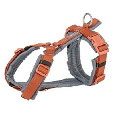 Premium trekingový postroj - rezavá/grafit M-L: 62-74 cm/25 mm