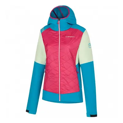 Dámská zimní bunda La Sportiva Kap Hybrid Hoody W Cerise/Crystal|M