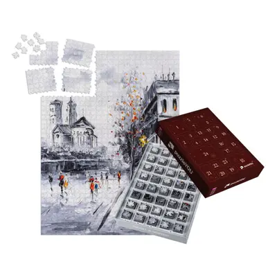 Adventní kalendář „Pohled na Paříž, olejomalba“