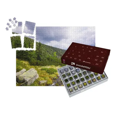 Adventní kalendář „Pramen řeky Labe, Krkonoše, Česká republika“