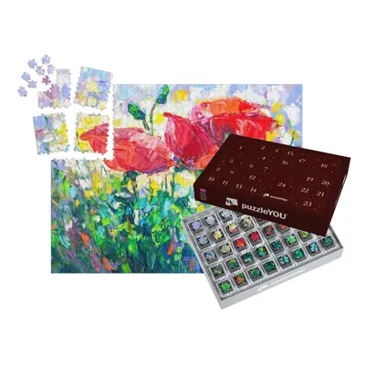 Adventní kalendář „Olejomalba, impresionistický styl“