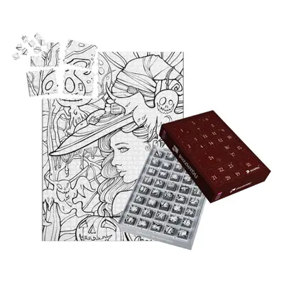 Adventní kalendář „puzzleOMALOVÁNKY: Čarodějnice“