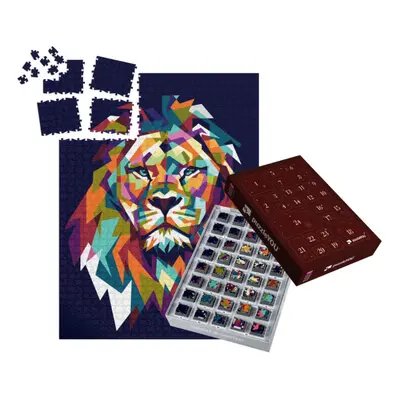 Adventní kalendář „Lev z barevných fragmentů“
