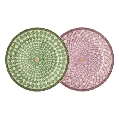 Rosenthal Sada dezertních talířů Swarovski Signum Fern + Rose, Ø 18 cm, 2 ks  19850-426353-28268