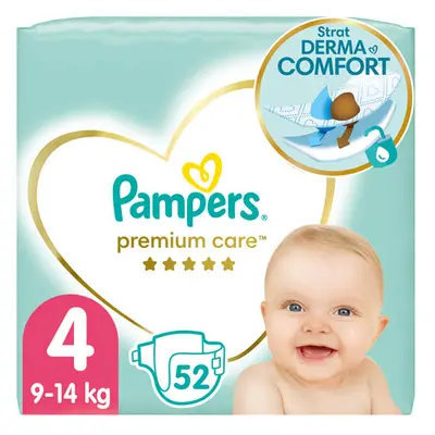 Pampers Premium Care Value Pack Dětské jednorázové pleny vel. 4 (52 ks)