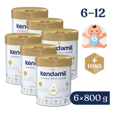 6x Kendamil Premium 2 HMO+ (800 g)