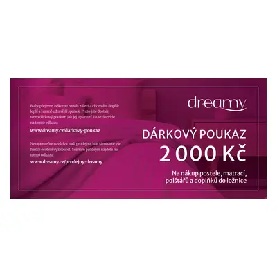 Dárkový poukaz 2000 Kč