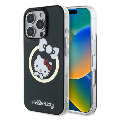 Hello Kitty Hardcas IML Fun Bow MagSafe kryt na iPhone 16 Pro Max – černý KF2345617