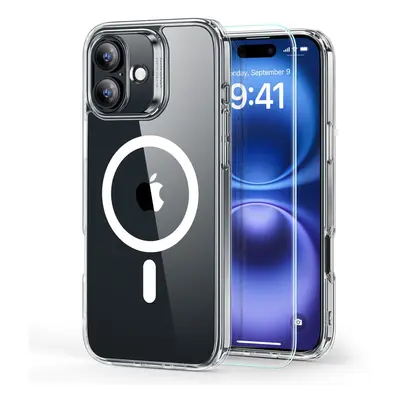 ESR Classic Hybrid HaloLock ochranný kryt + ochranné sklo na displej pro iPhone 16 Plus - čirý K