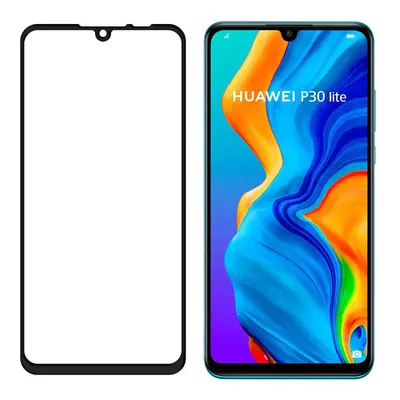 Bomba 3D Ochranné sklo FULL SIZE černé okraje pro Huawei Model: P30 Lite B001_P_30_LITE_BLACK