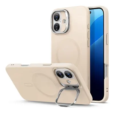 ESR Cloud Soft HaloLock Kickstand kryt na iPhone 16 Plus – světle béžový KF2330629