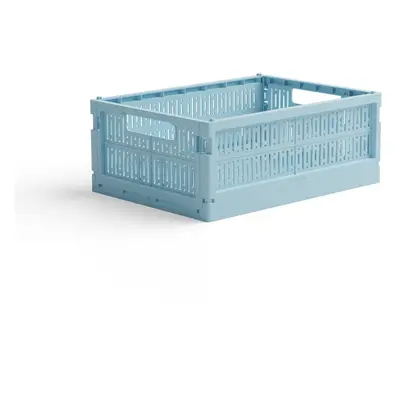 Skládací přepravka midi Made Crate  - crystal blue